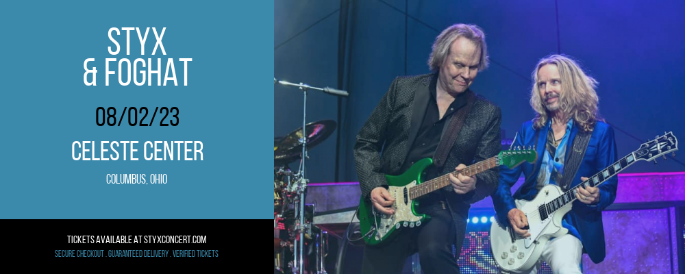 Styx & Foghat at Styx Concert tickets Styx & Foghat at Styx Concert
