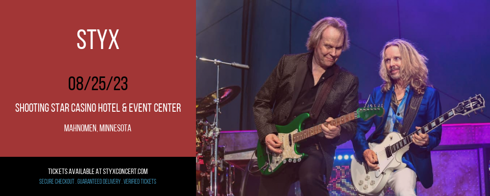 Styx at Styx Concert tickets Styx at Styx Concert
